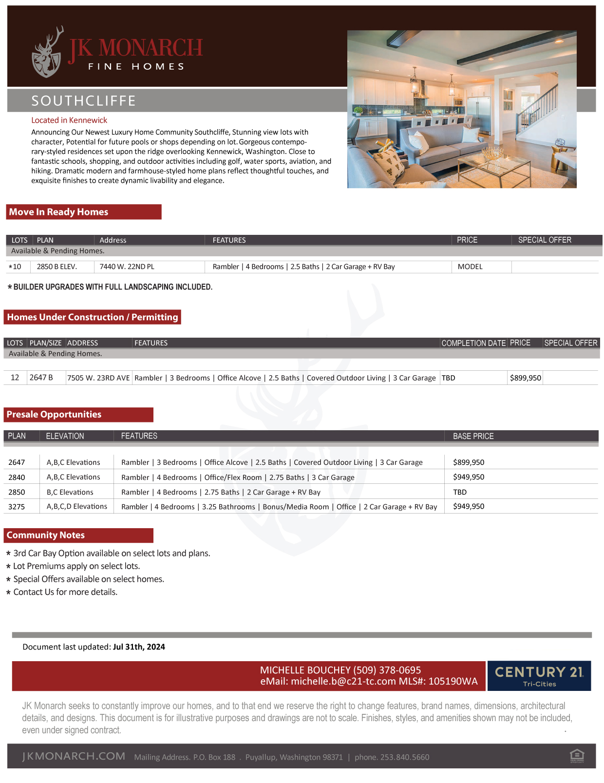 Southcliffe Inventory